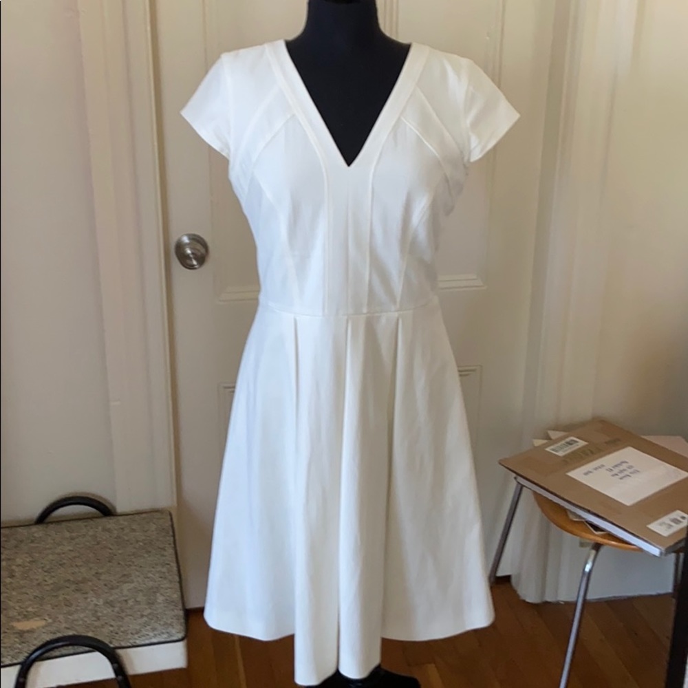 Brooks brothers  lined pleated fit flair dress 10